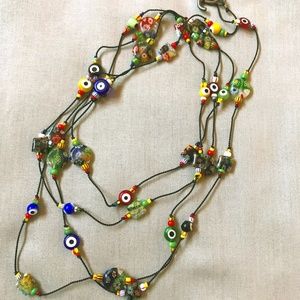 Millefiori Beaded Necklace
